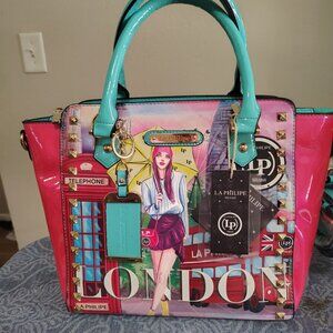 La Philipe London - wearable Art! Handbag NEW WITH TAGS